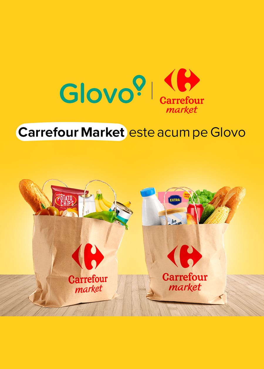 Carrefour România continuă investiția în e-commerce: 19 noi Marketuri integrate în Glovo