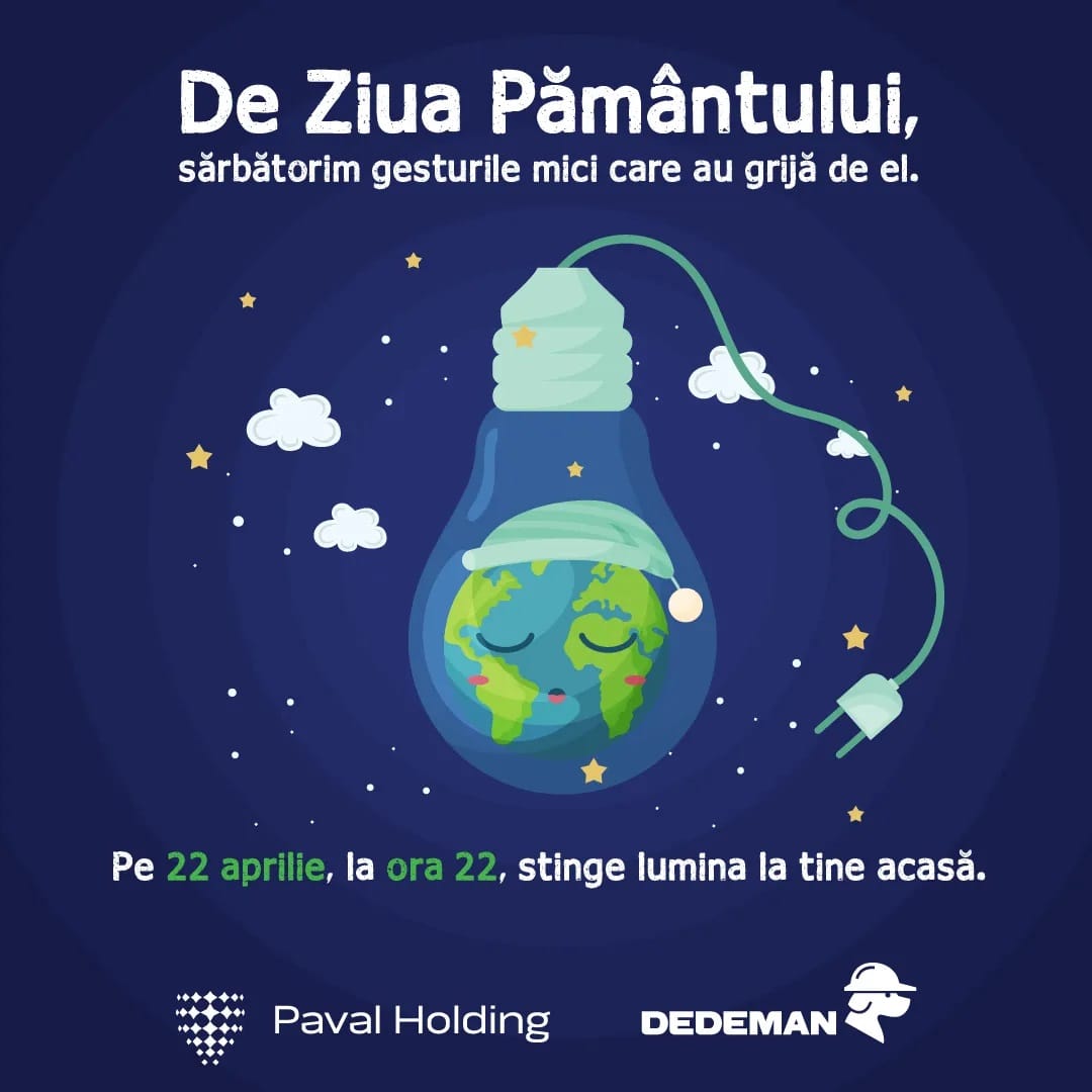 Dedeman lansează o campanie de conștientizare dedicată Zilei Pământului Dedeman lansează o campanie de conștientizare dedicată Zilei Pământului