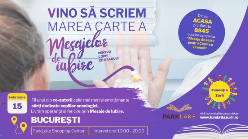 Marea Carte a Mesajelor de Iubire pentru Copiii cu Branule în ParkLake