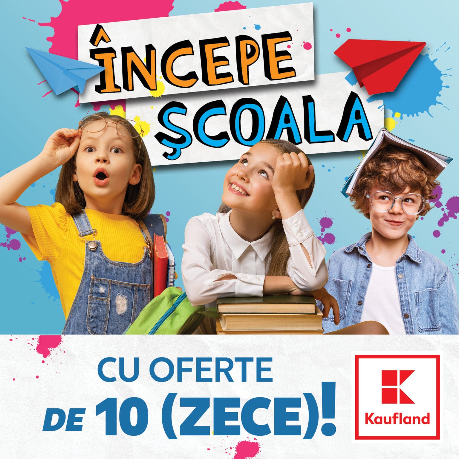 Kaufland continuă să susțină educația prin campania „Începe școala cu oferte de 10 (zece)”