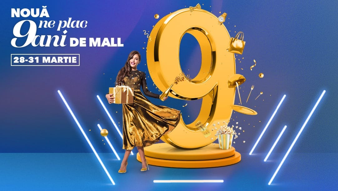 Între 28 și 31 martie, Shopping City Timișoara aniversează 9 ani cu evenimente speciale