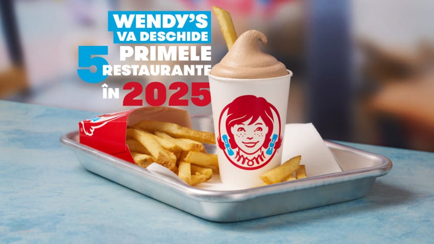 Wendy’s®, unul dintre cele mai cunoscute branduri internaționale de restaurante, ajunge în România