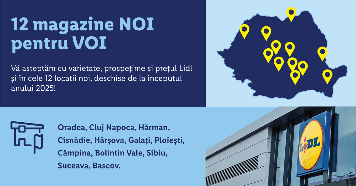 În primele două luni ale lui 2025, Lidl România a creat peste 250 de locuri de muncă la nivel național