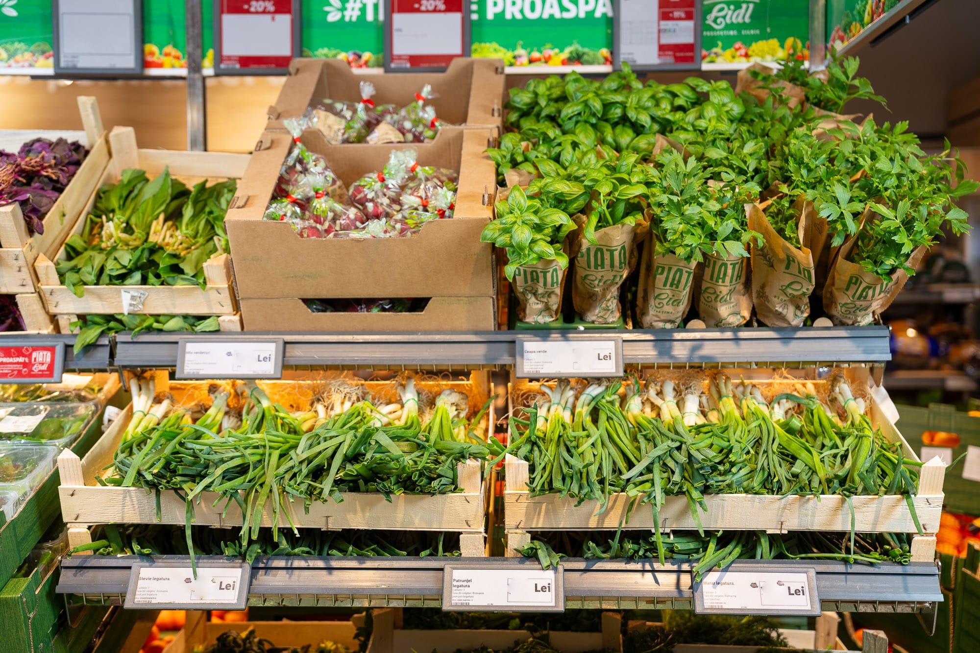Lidl România anunță că, începând cu 24 martie, clienții vor găsi în Piața Lidl un sortiment de verdețuri integral produse în România