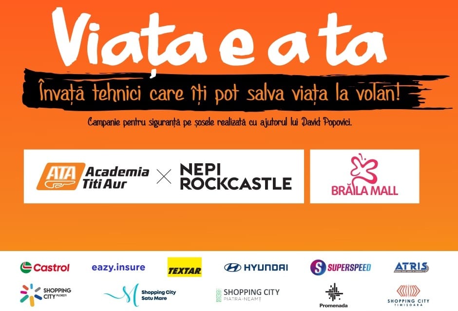 Campania de conducere defensivă „Viața e a ta” continuă la Brăila Mall