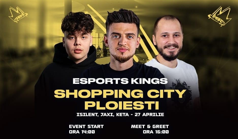 Shopping City Ploiești găzduiește a treia ediție a turneului Esports King 2025, cel mai amplu circuit de esports din România