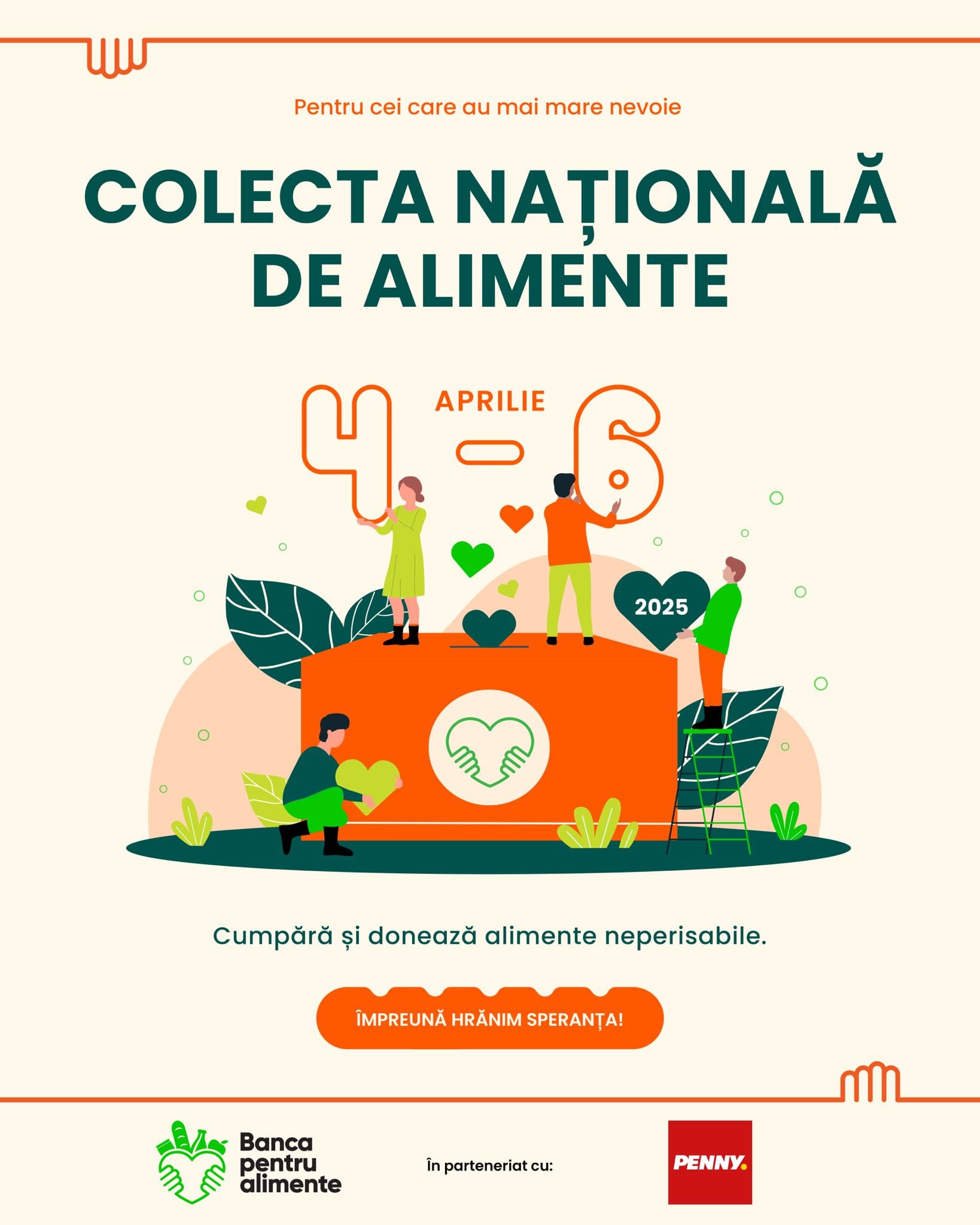 PENNY România susține cea de-a XII-a ediție a Colectei Naționale de Alimente „Împreună hrănim speranța” PENNY România susține cea de-a XII-a ediție a Colectei Naționale de Alimente „Împreună hrănim speranța”