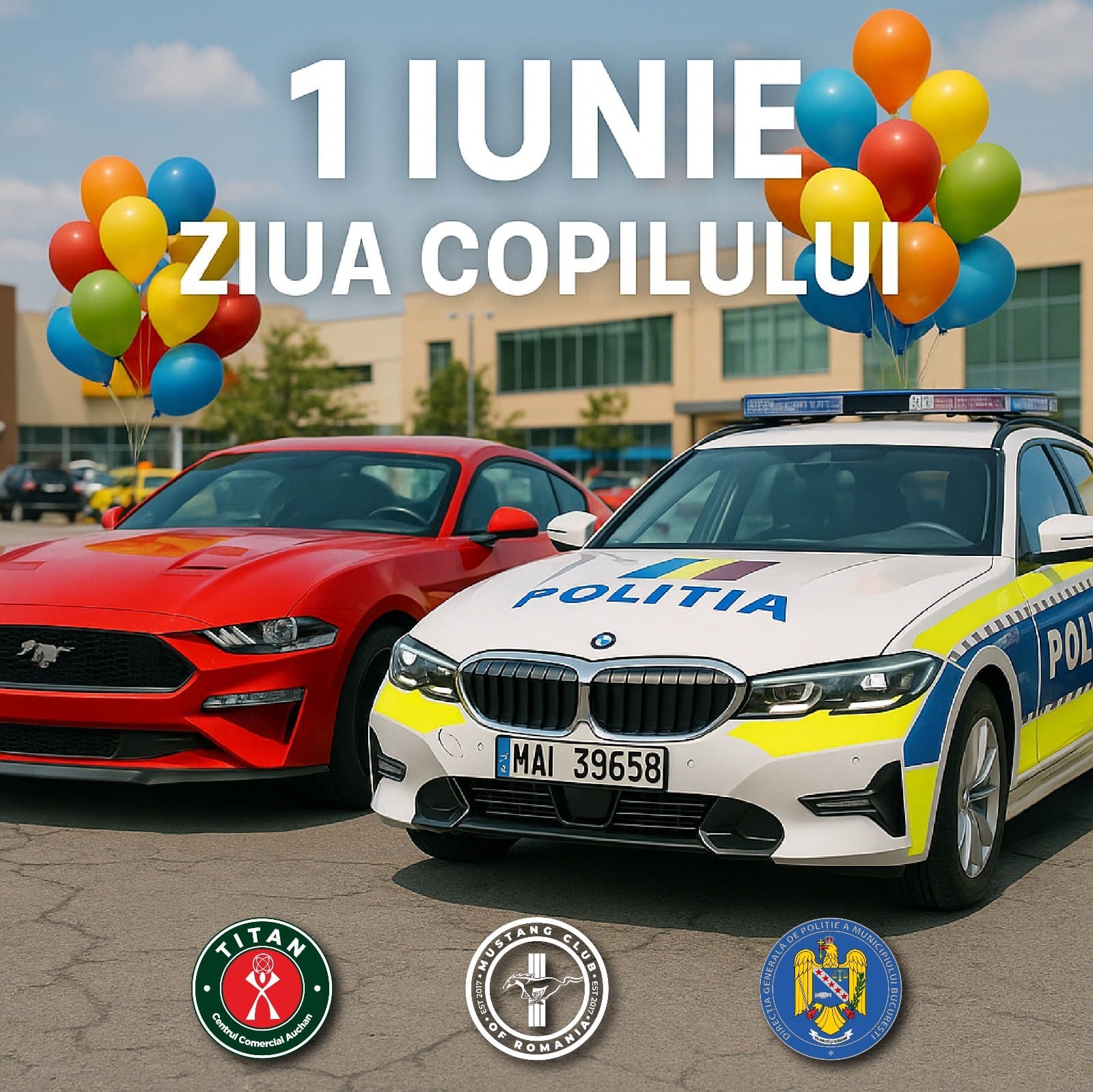 Activități de weekend la Vulcan Value Centre și Auchan Titan: spectacol live de artă urbană și expoziție impresionantă de mașini