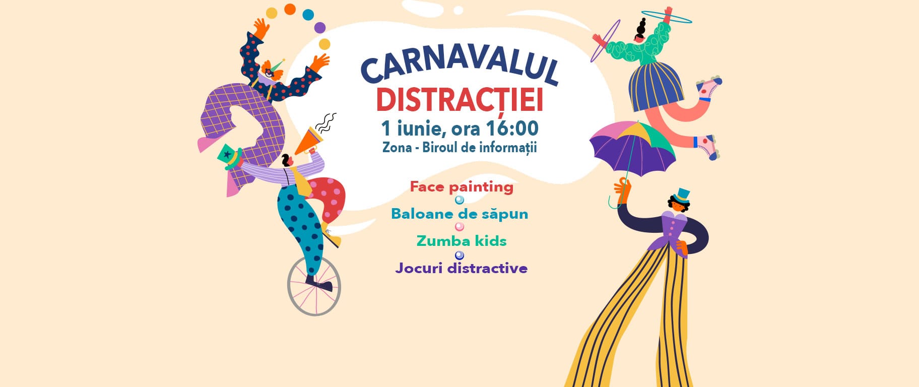 Centrul comercial Brăila Mall sărbătorește 1 Iunie cu o zi plină de distracție pentru cei mici la „Carnavalul Distracției” Centrul comercial Brăila Mall sărbătorește 1 Iunie cu o zi plină de distracție pentru cei mici la „Carnavalul Distracției”