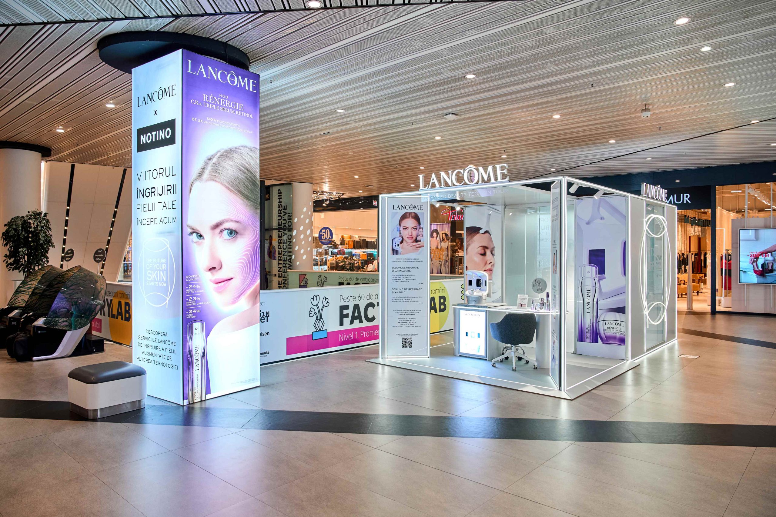 În perioada 5 – 31 mai 2025, Promenada Mall găzduiește a doua ediție a cabinei de skincare Lancôme x Notino În perioada 5 – 31 mai 2025, Promenada Mall găzduiește a doua ediție a cabinei de skincare Lancôme x Notino