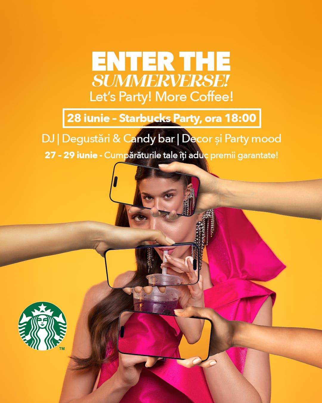 Brăila Mall găzduiește un eveniment special, dedicat lansării noului meniu cu băuturi de vară de la Starbucks Brăila Mall găzduiește un eveniment special, dedicat lansării noului meniu cu băuturi de vară de la Starbucks