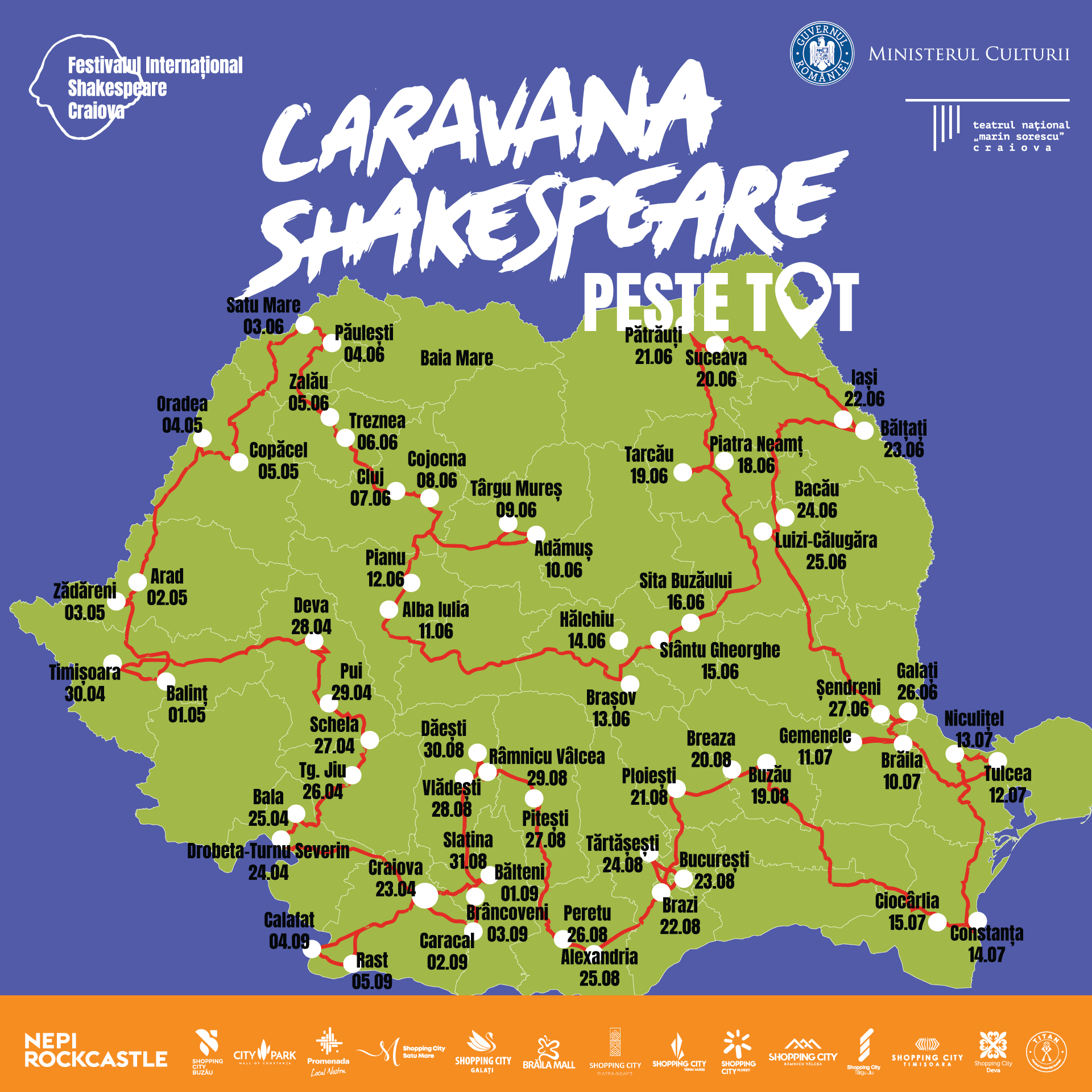Centrul comercial Brăila Mall aduce teatrul mai aproape de comunitate și găzduiește „Caravana Shakespeare – peste tot” Centrul comercial Brăila Mall aduce teatrul mai aproape de comunitate și găzduiește „Caravana Shakespeare – peste tot”