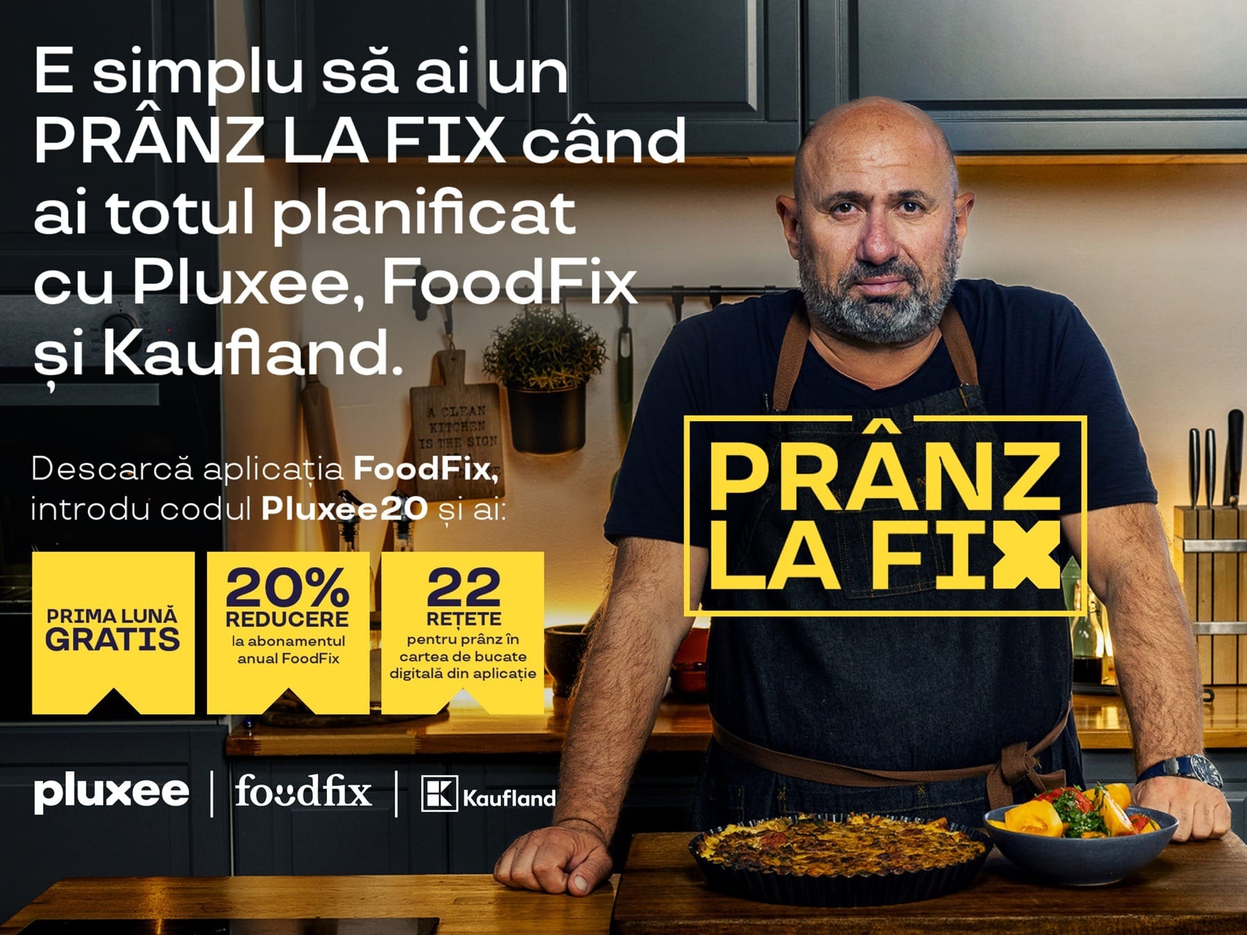 FoodFix alături de Pluxee și Kaufland lansează proiectul „Prânz la Fix”, cu livrare rapidă prin Wolt FoodFix alături de Pluxee și Kaufland lansează proiectul „Prânz la Fix”, cu livrare rapidă prin Wolt