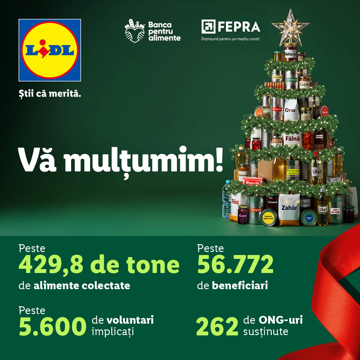 A treisprezecea ediție a colectei de alimente organizată de Lidl România și Banca pentru Alimente A treisprezecea ediție a colectei de alimente organizată de Lidl România și Banca pentru Alimente