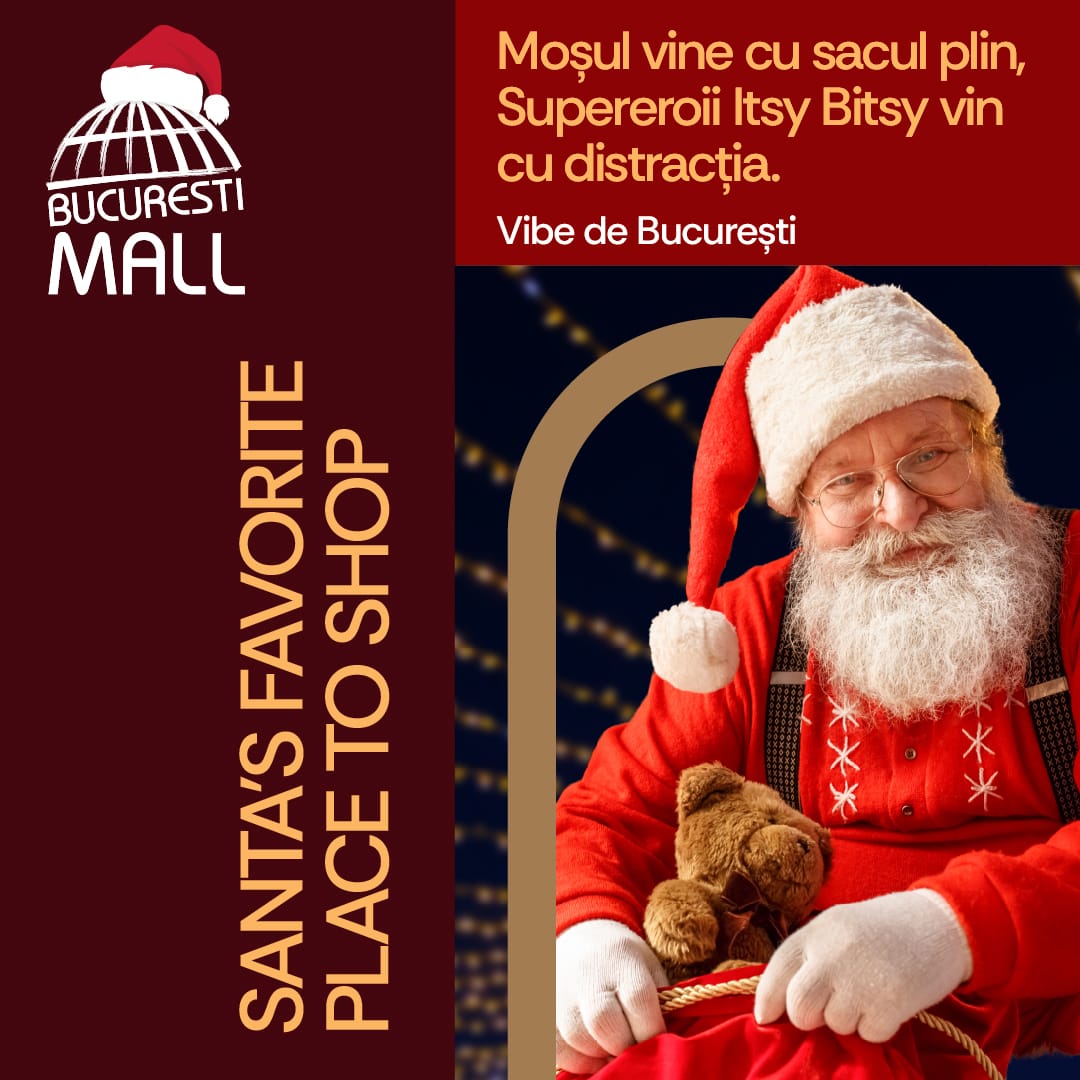 Programul special de funcționare al centrelor comerciale București Mall și Plaza România cu ocazia sărbătorilor de iarnă 2025-2026