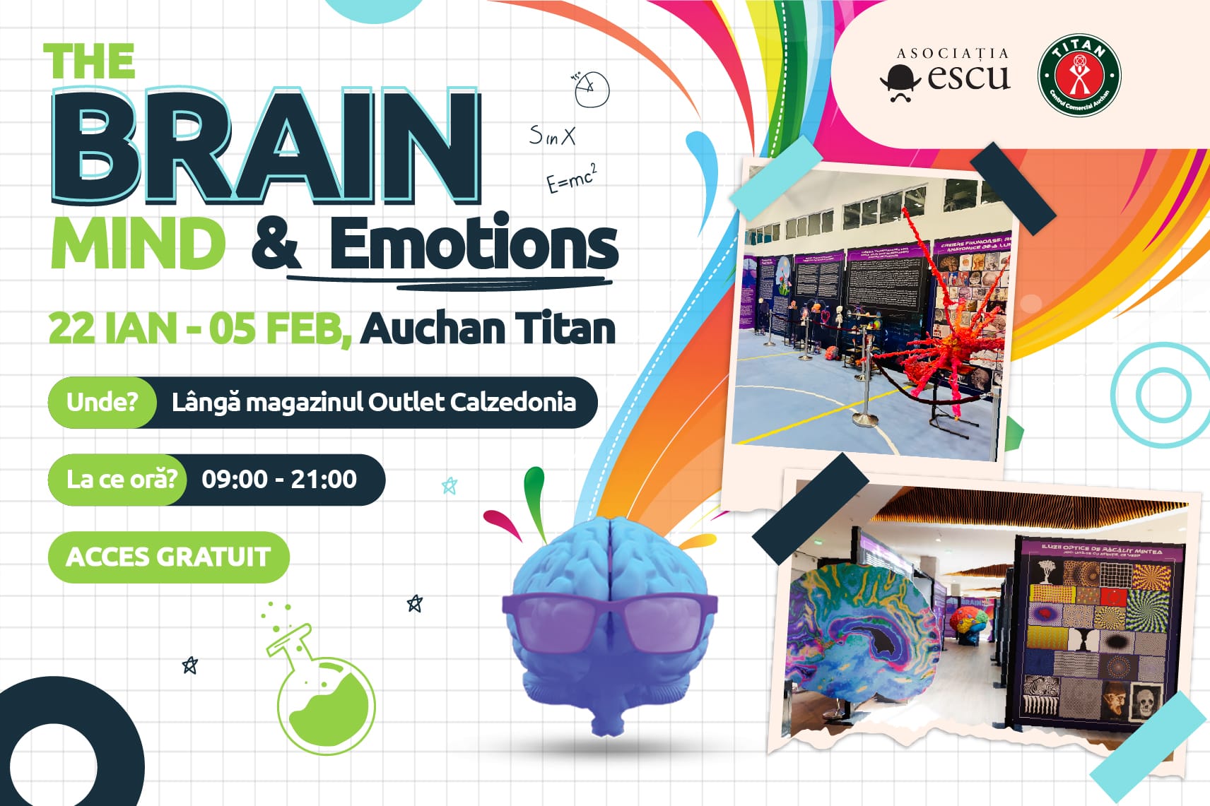 Acces gratuit la expoziția „The Brain: Mind & Emotions”, în premieră într-un centru comercial din București