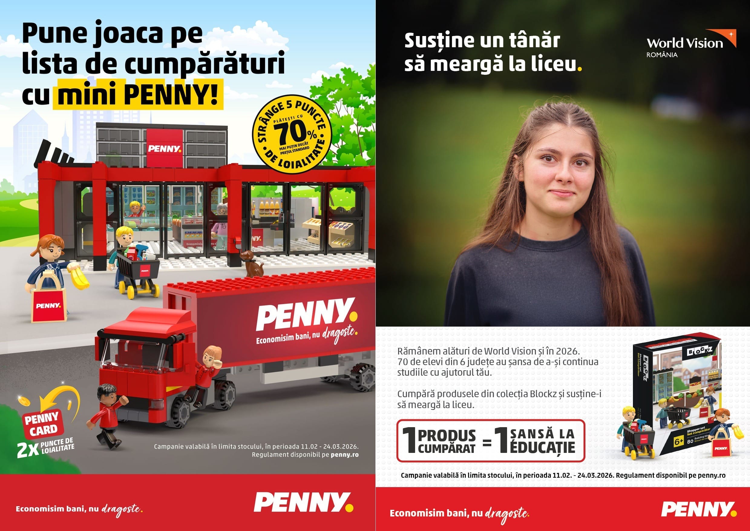 Campania de loializare „Pune joaca pe lista de cumpărături cu mini PENNY” pentru o sesiune de joacă de neuitat Campania de loializare „Pune joaca pe lista de cumpărături cu mini PENNY” pentru o sesiune de joacă de neuitat