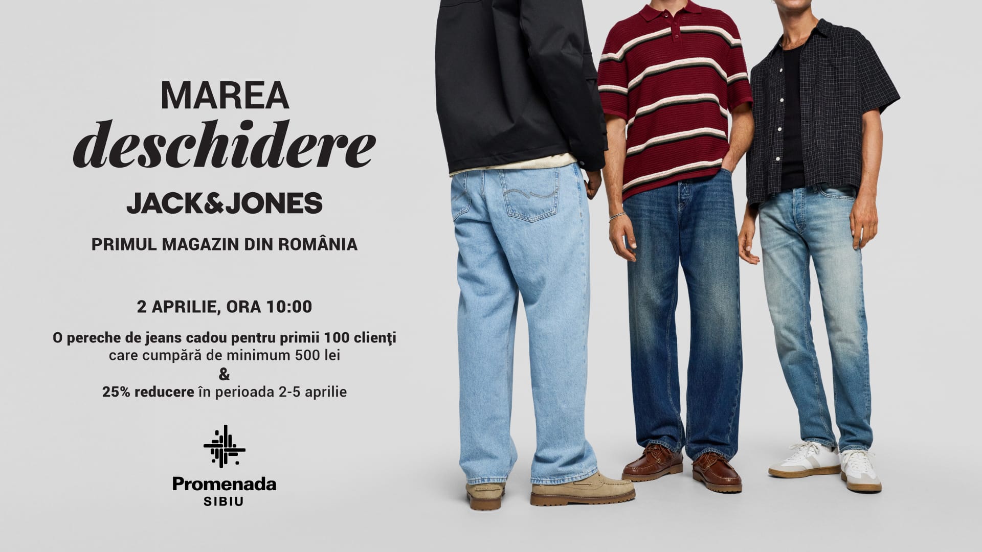 Promenada Sibiu aduce în premieră brandul internațional JACK & JONES