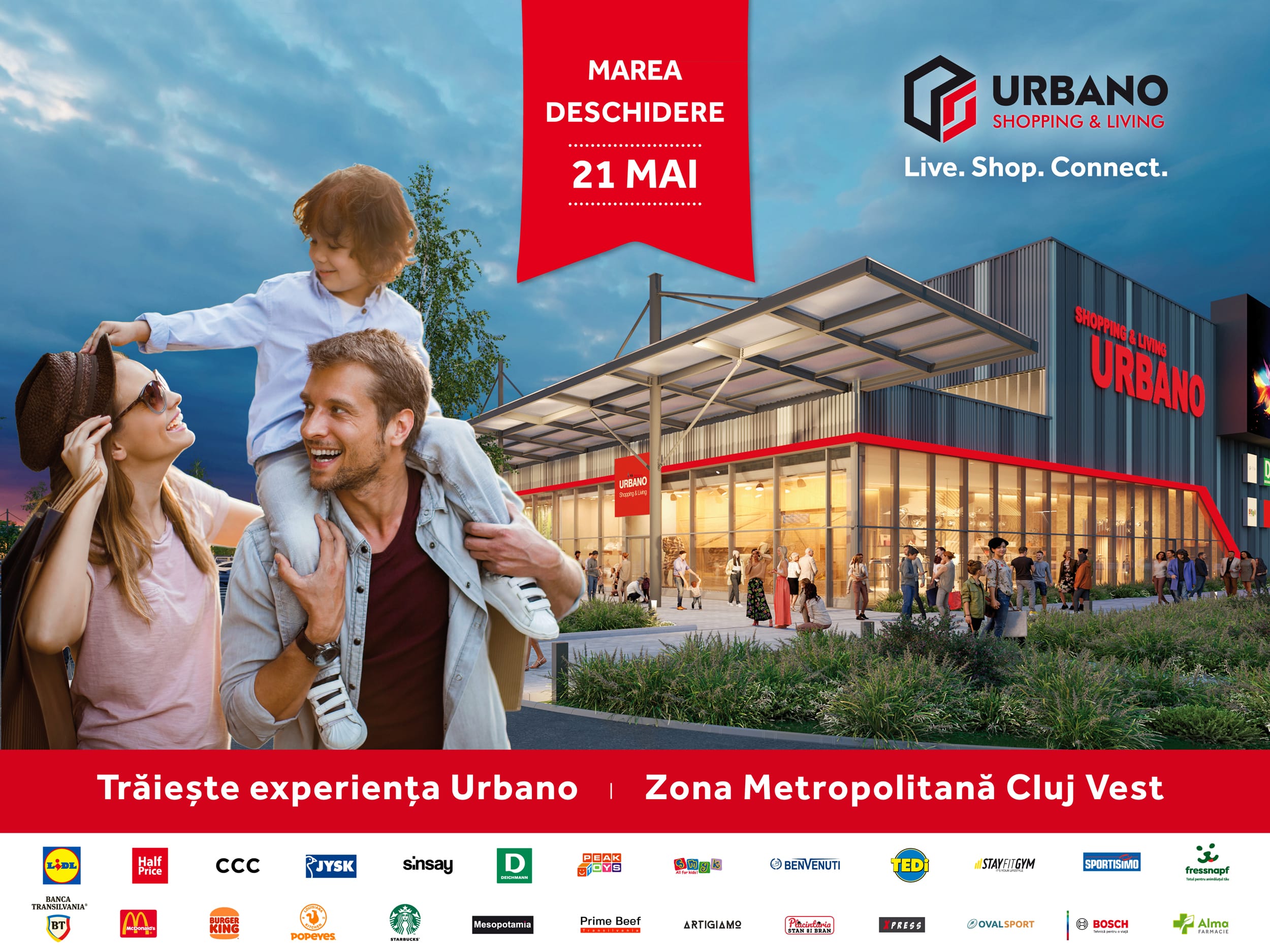 URBANO Shopping & Living își va deschide oficial porțile pe 21 mai 2026