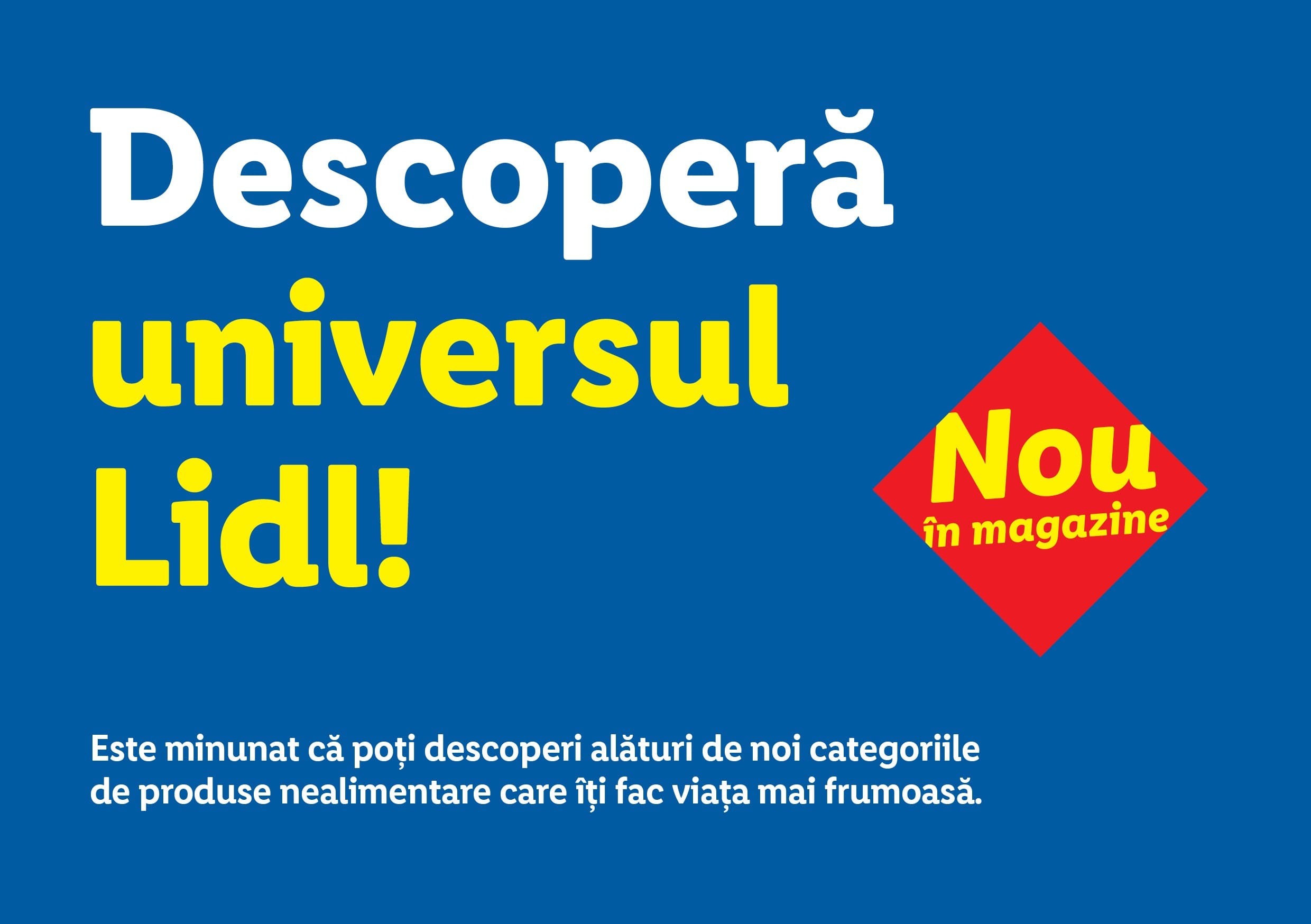 Lidl România, o nouă strategie de organizare a categoriilor de produse nealimentare în magazine, într-un singur univers Lidl