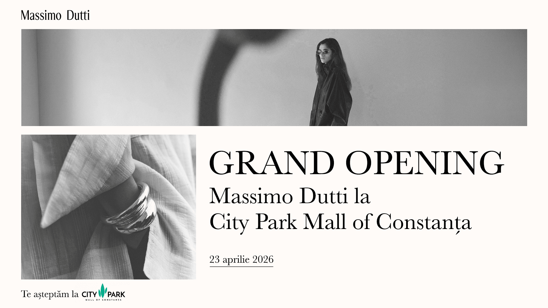 City Park Mall anunță deschiderea Massimo Dutti, cu un nou concept de design