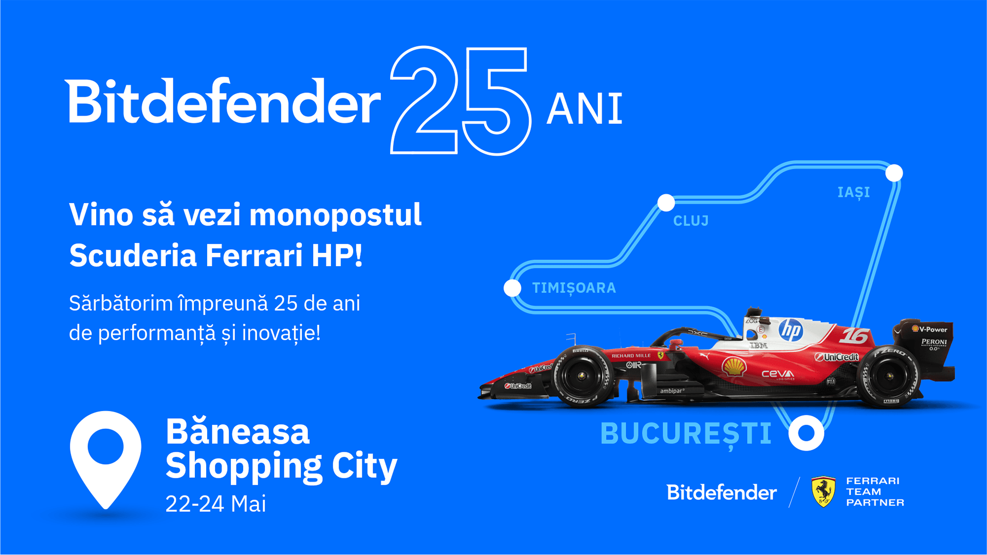 Băneasa Shopping City continuă să aducă mai aproape de public, universul din Formula 1