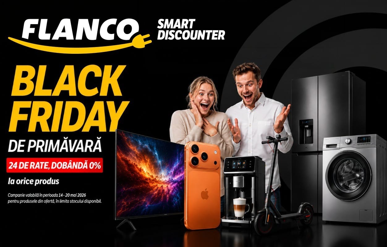 Flanco dă startul unei noi ediții Black Friday de primăvară, cu discounturi atractive la o gamă variată de produse