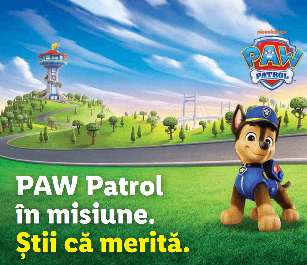 Lidl setează noi standarde în marketingul produselor destinate copiilor printr-un parteneriat exclusiv cu PAW Patrol Lidl setează noi standarde în marketingul produselor destinate copiilor printr-un parteneriat exclusiv cu PAW Patrol