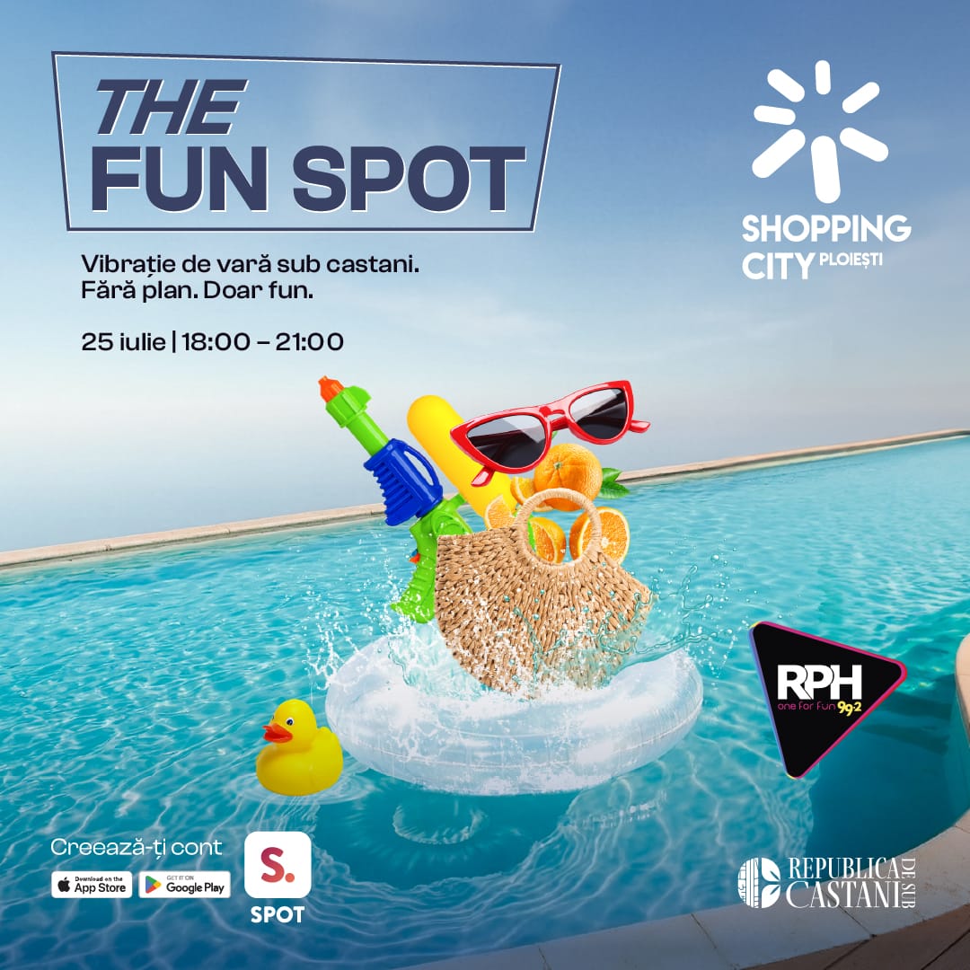 Shopping City Ploiești și Radio Prahova aduc the FUN SPOT la Republica de sub Castani, cu muzică, premii și activități interactive Shopping City Ploiești și Radio Prahova aduc the FUN SPOT la Republica de sub Castani, cu muzică, premii și activități interactive