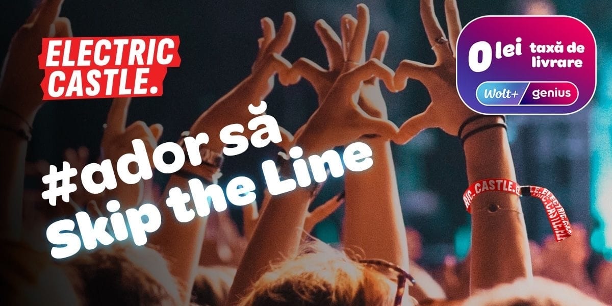 Wolt și Electric Castle livrează brățările de acces în festival direct la ușile festivalierilor din București și Cluj