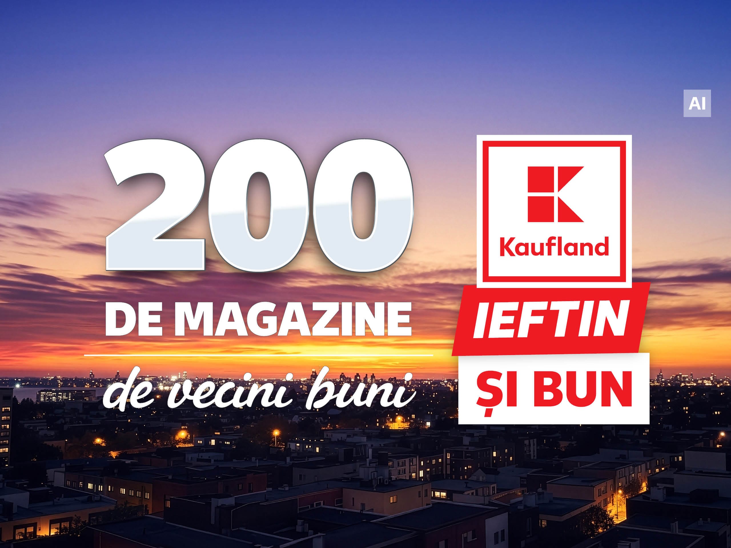 „200 de magazine, 200 de vecini buni”: Kaufland sărbătorește pragul de 200 de magazine cu premii, surprize și reduceri