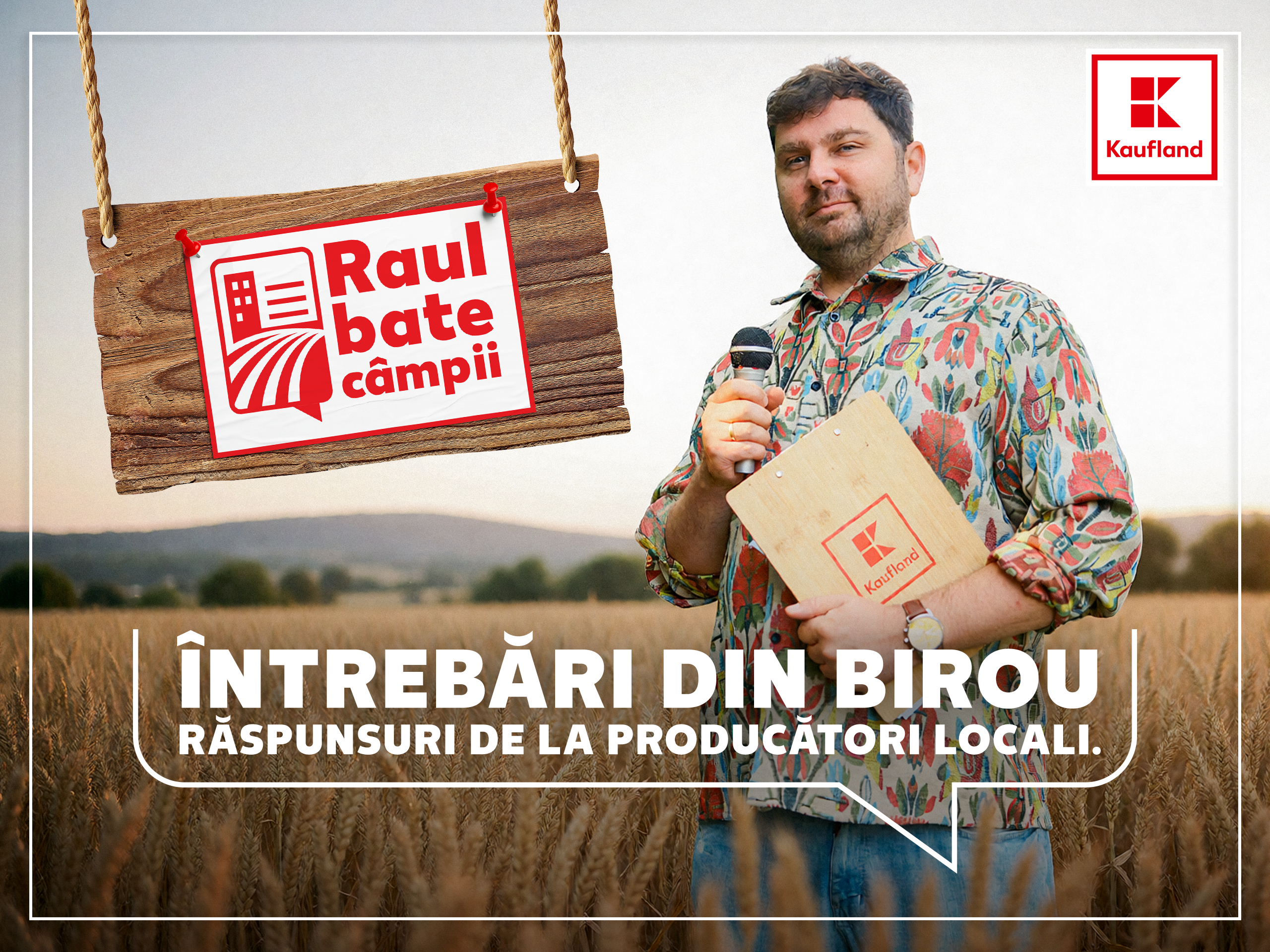 Kaufland și comediantul Raul Gheba lansează „Raul bate câmpii”, un proiect digital dedicat promovării producătorilor locali