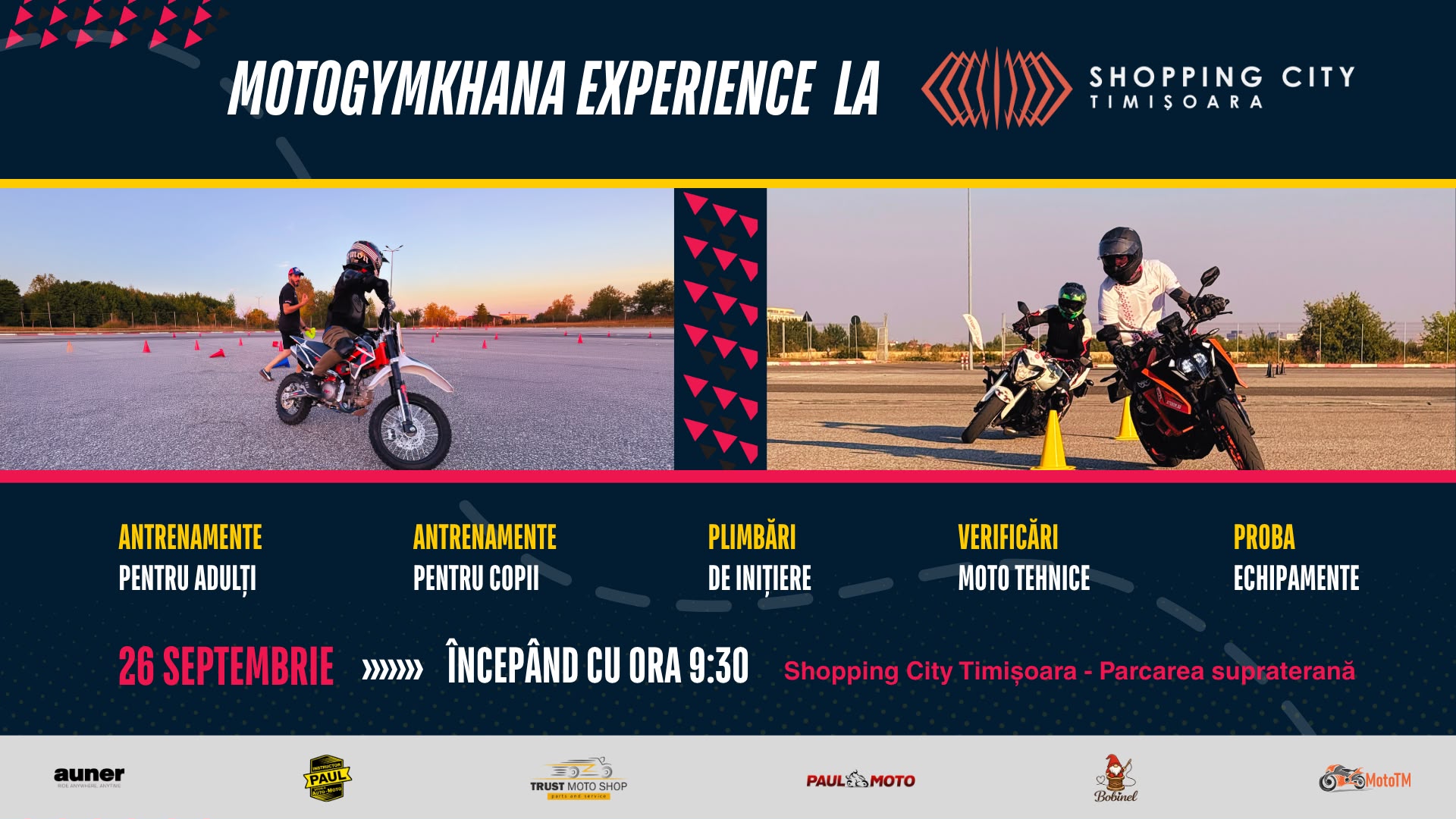 Shopping City Timișoara găzduiește Motogymkhana Experience, o zi dedicată comunității și pasionaților de moto
