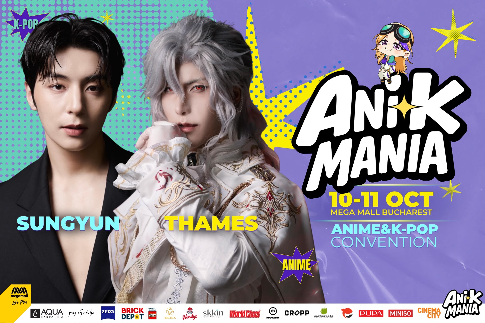 Centrul comercial Mega Mall aduce a doua ediție ANI-K MANIA, cu invitați internaționali, cosplay și K-pop Centrul comercial Mega Mall aduce a doua ediție ANI-K MANIA, cu invitați internaționali, cosplay și K-pop