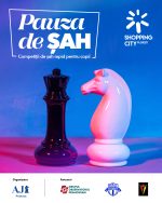 Shopping City Ploiești găzduiește sâmbătă, 10 octombrie, o nouă competiție din cadrul programului educațional „Pauza de Șah”